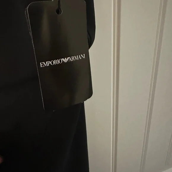 NWT Emporio Armani draped dress size 44 - Picture 2 of 8